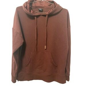 Athletic Works Womens Burgundy Maroon Fleece  Hoodie